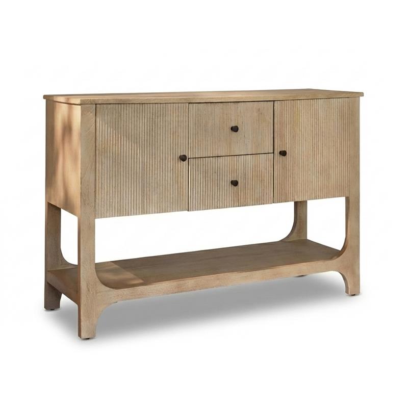 Jade 2 Door 2 Drawer Sideboard - Chalked Mango Wood