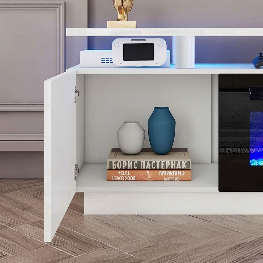70 inch Elegant and Functional Electric Fireplace TV Stand with Modern Features