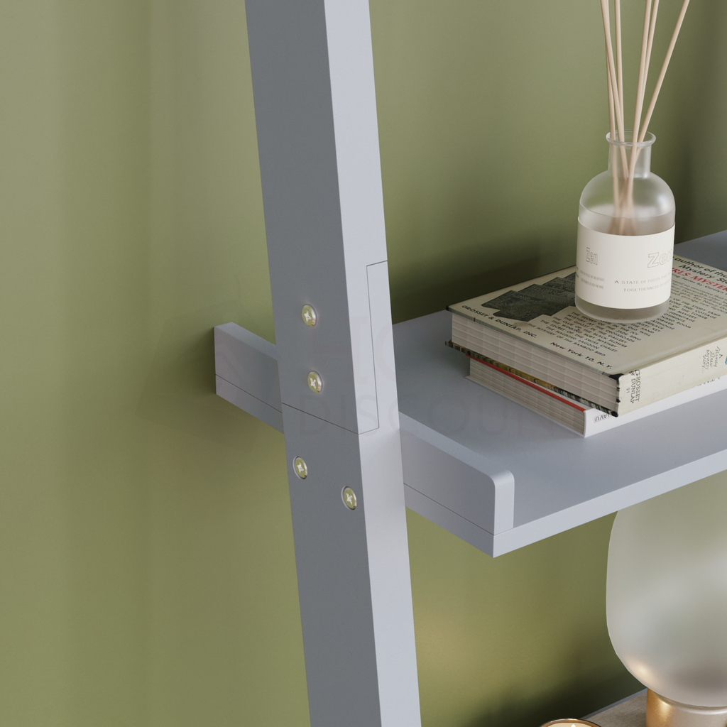 York 5-Tier Ladder Bookcase - Grey