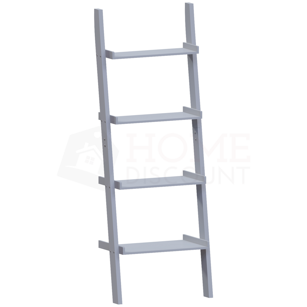 York 4-Tier Ladder Bookcase - Grey
