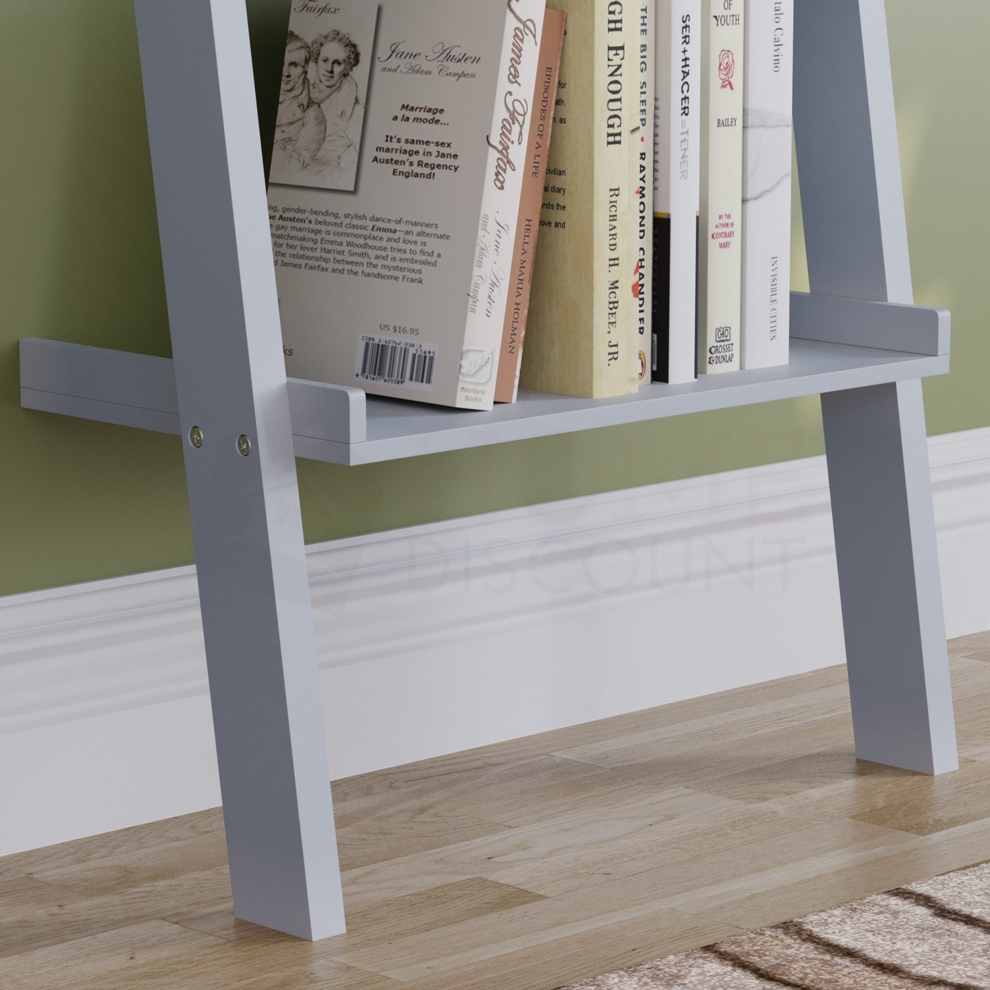 York 4-Tier Ladder Bookcase - Grey
