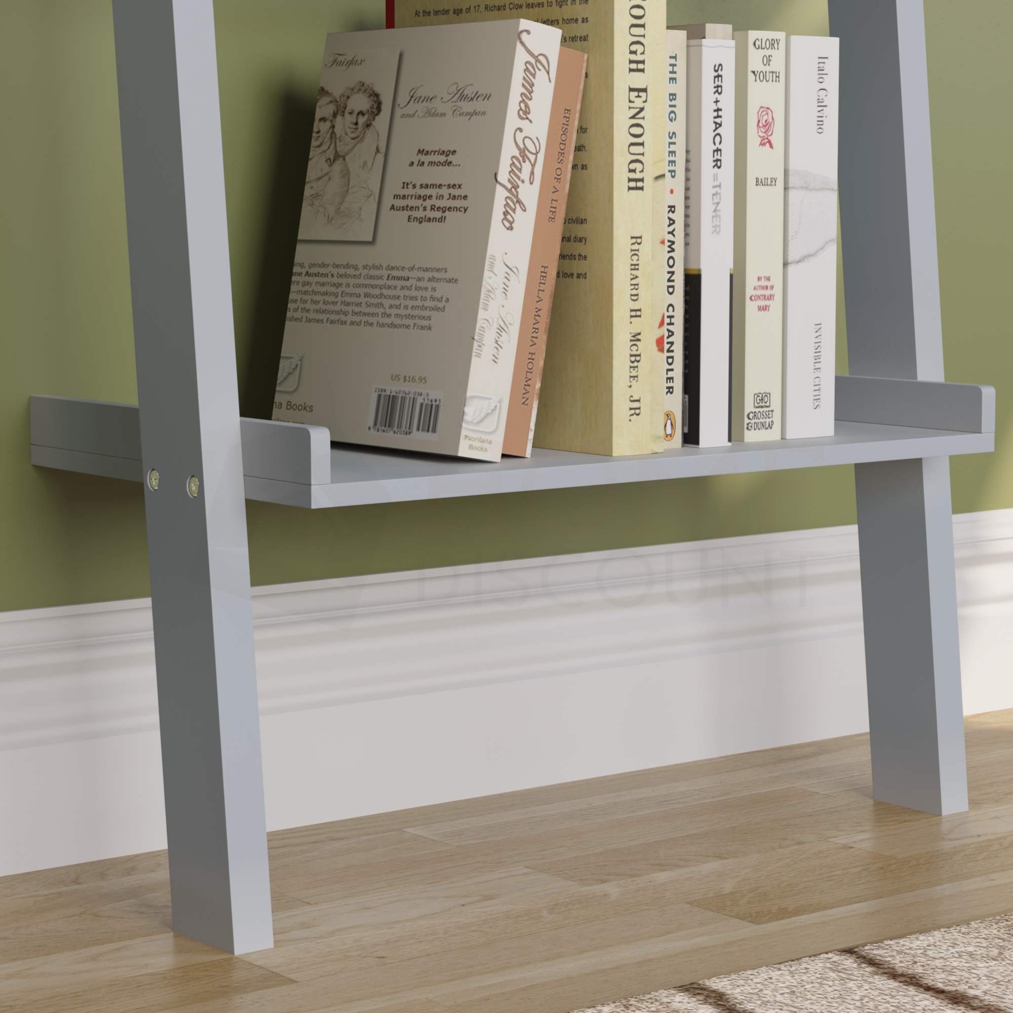 York 3-Tier Ladder Bookcase - Grey