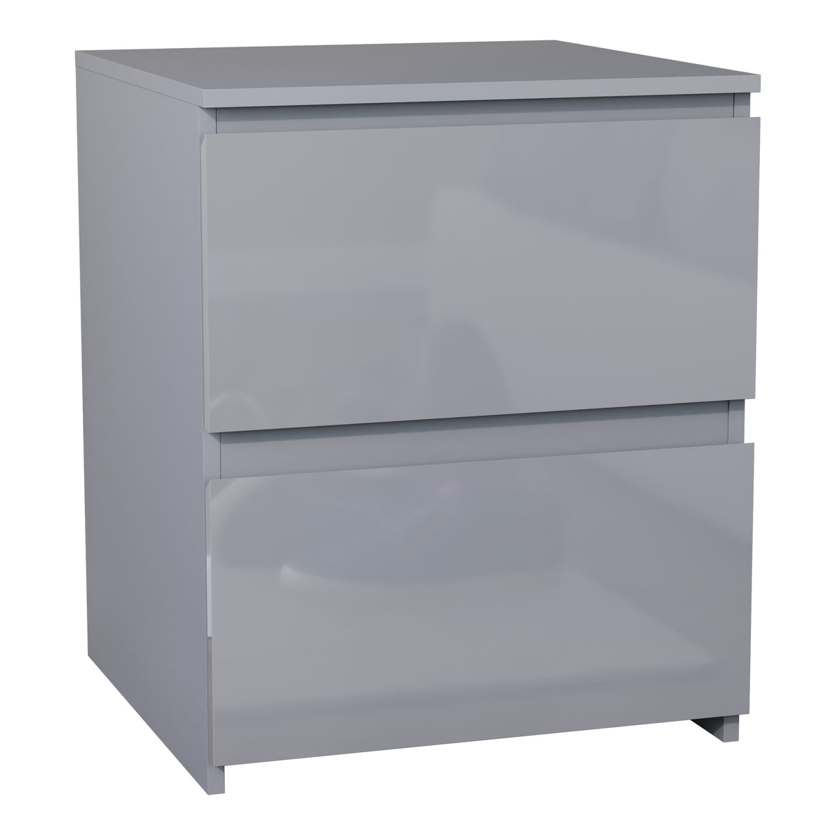 Glinton 2-Drawer Bedside Chest - Grey (FSC 100%)
