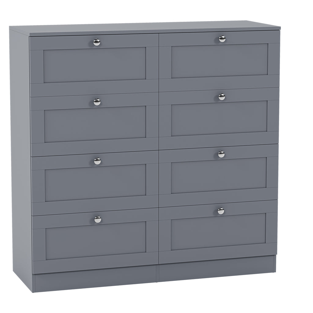 Altino 8 Drawer Chest Cabinet, Grey
