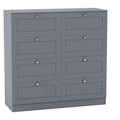 Altino 8 Drawer Chest Cabinet, Grey