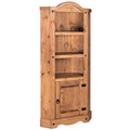 Corona 1-Door Corner Bookcase