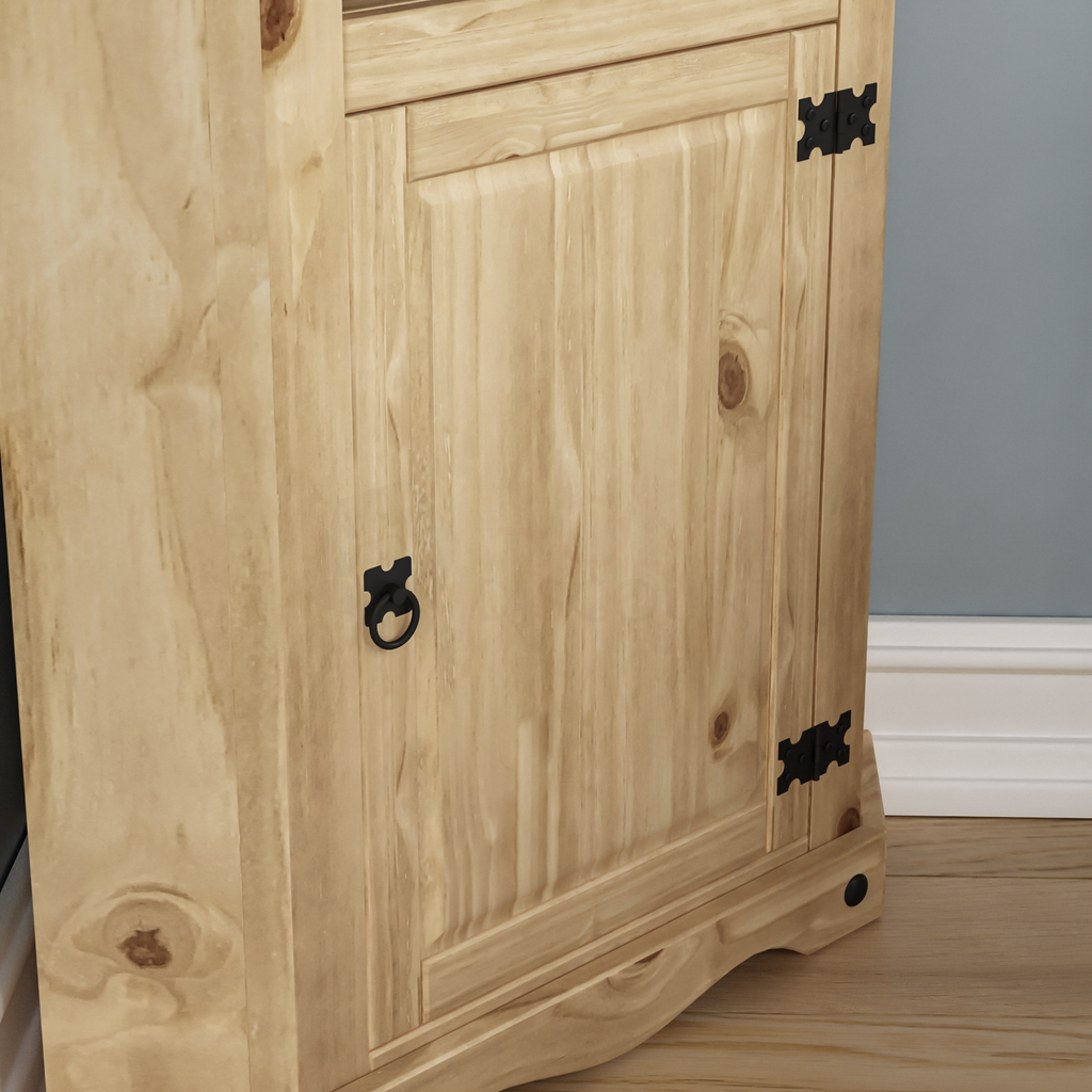 Corona 1-Door Corner Bookcase