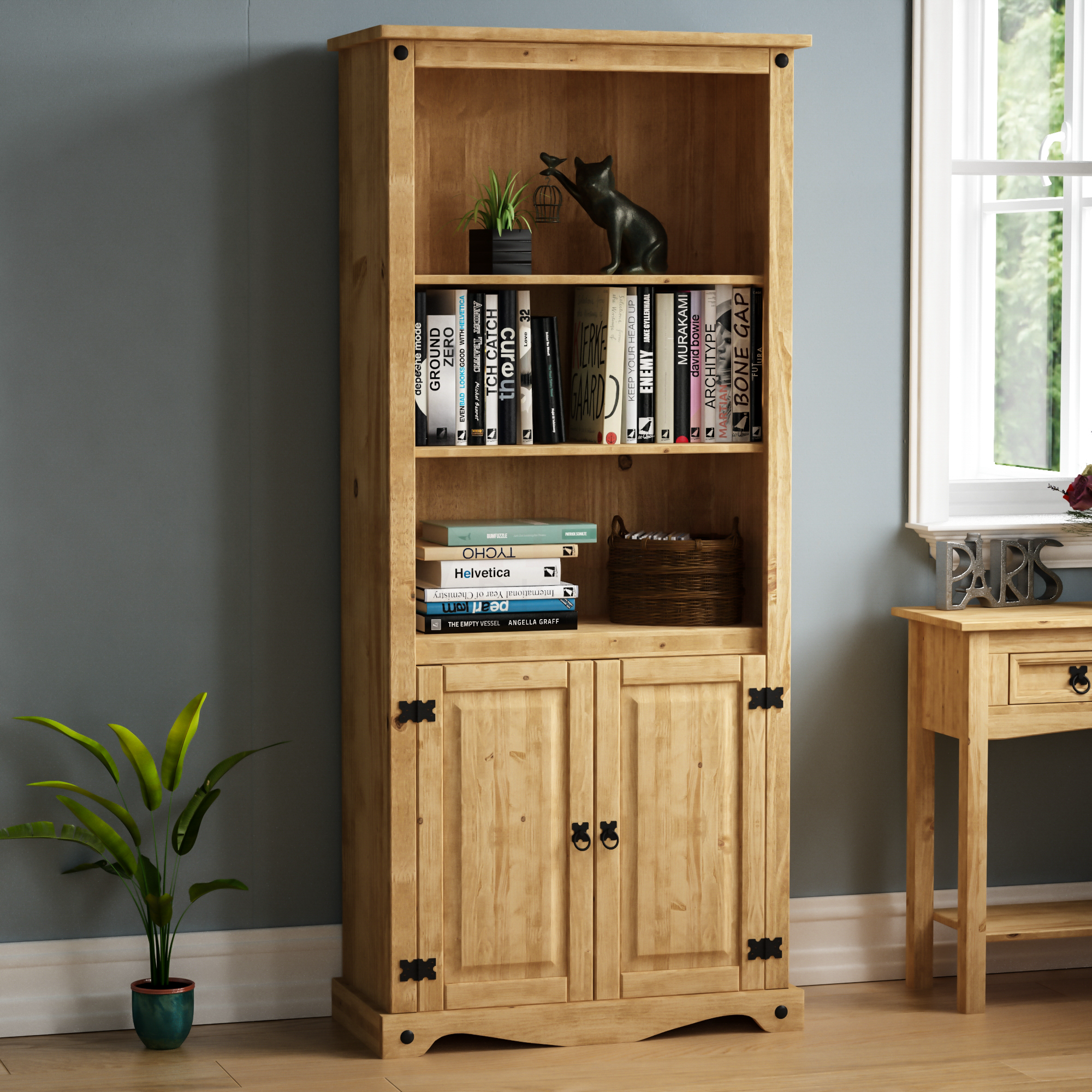 Corona 2-Door Bookcase