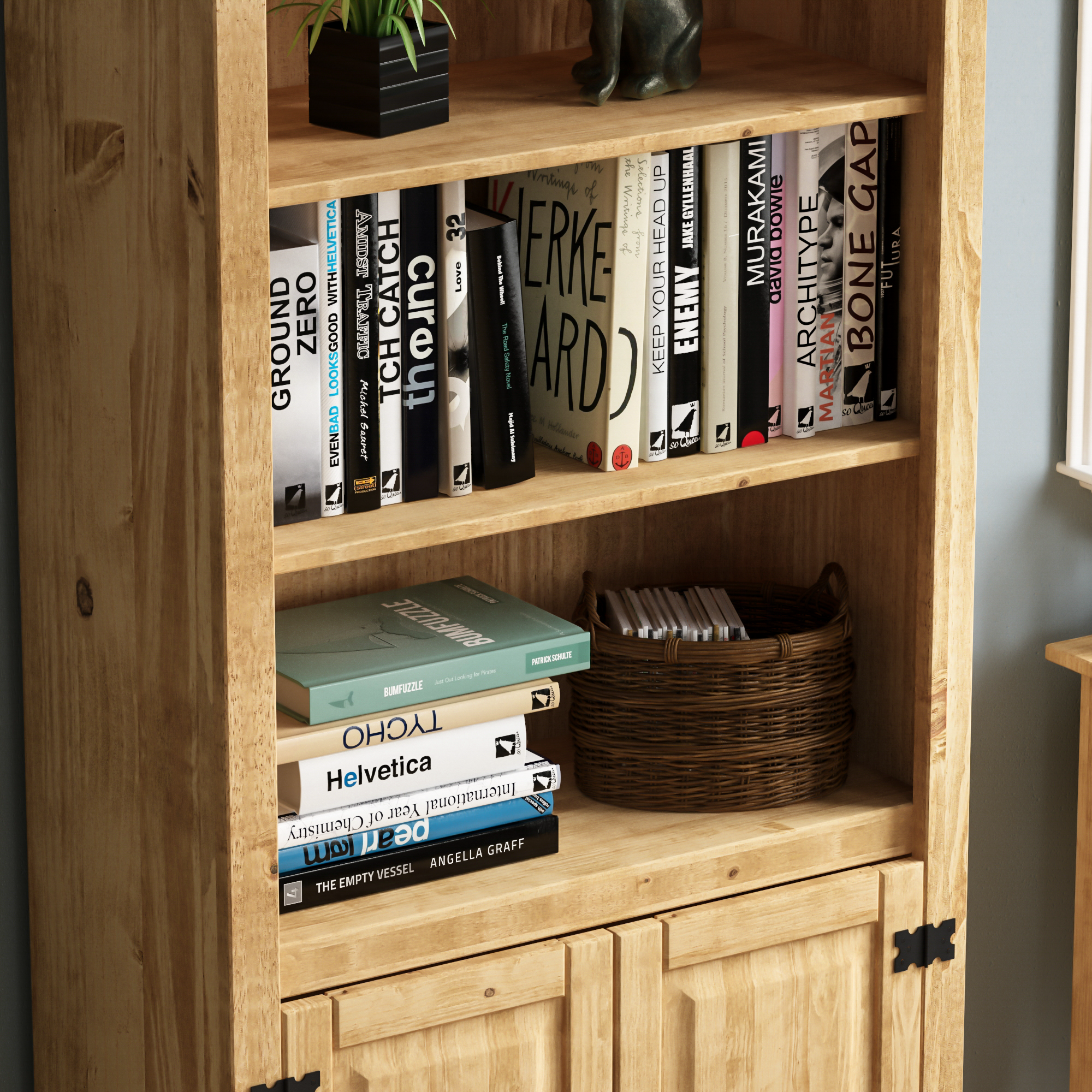Corona 2-Door Bookcase