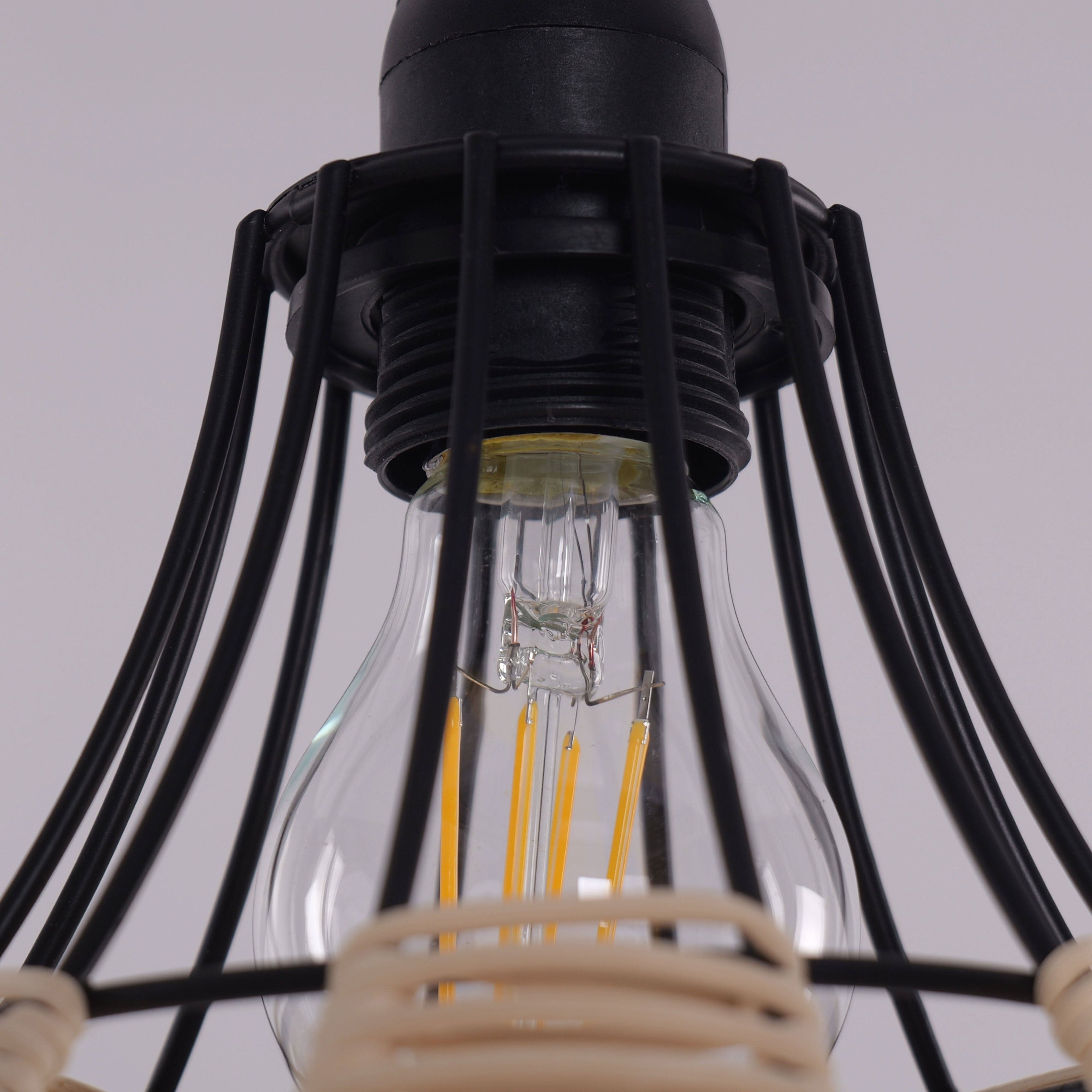 Glyph-Lightsin Basketweave Rattan Pendant Light for Cozy Earthy Elegance