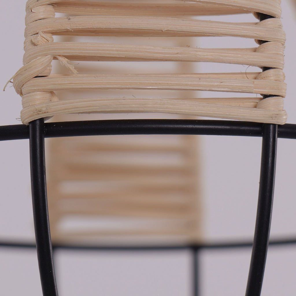 Glyph-Lightsin Basketweave Rattan Pendant Light for Cozy Earthy Elegance