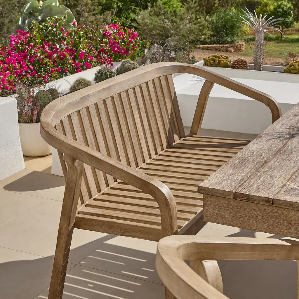 Shiro Wooden Garden Bench