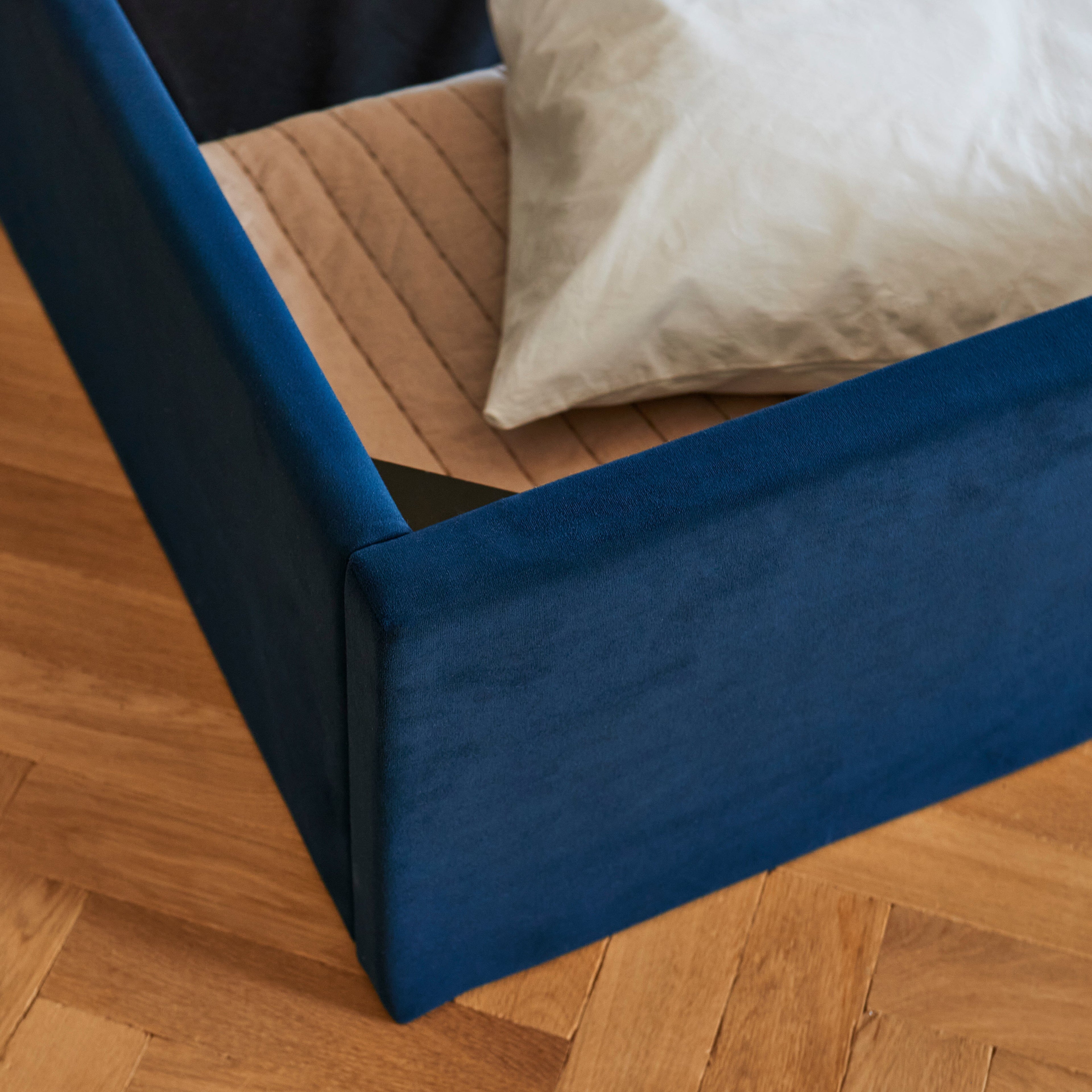 Alice King Ottoman Bed - Ink