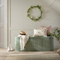 Maru Storage Ottoman Bench, Sage Green