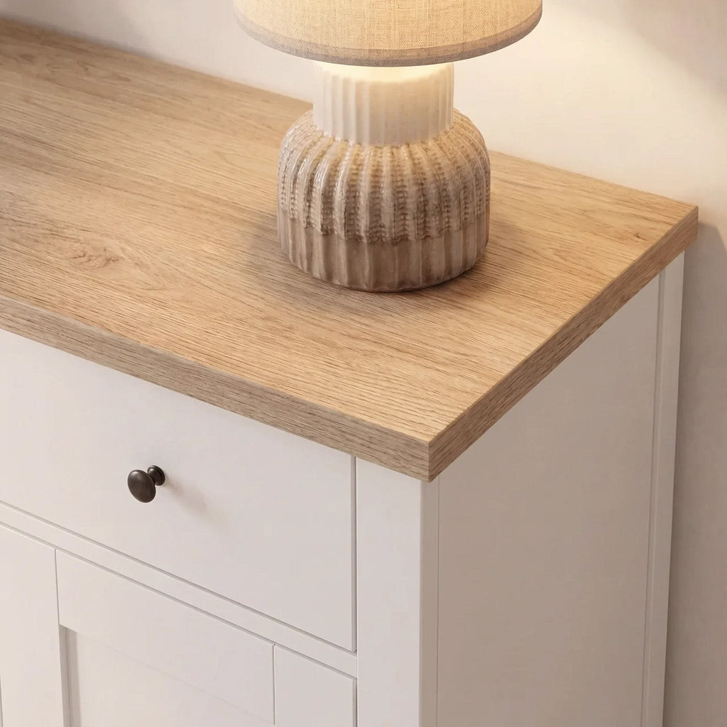 Bampton 3 Door Sideboard - Alabaster White