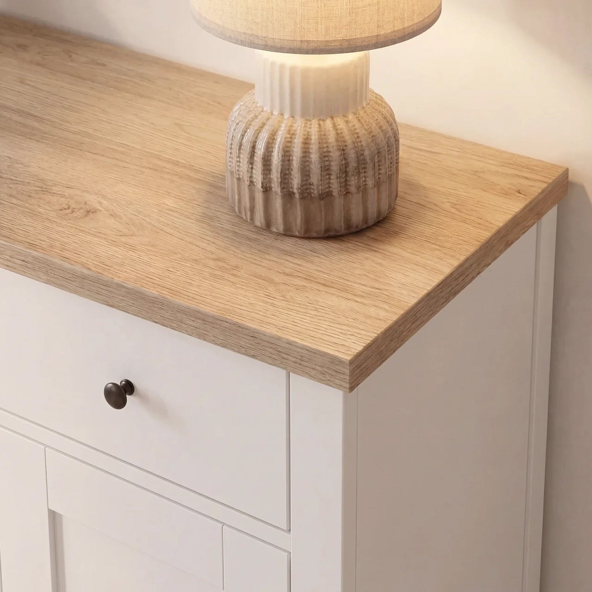 Bampton 3 Door Sideboard - Alabaster White