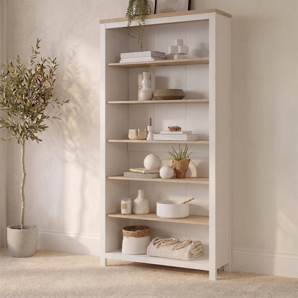 Bampton White Tall Bookcase