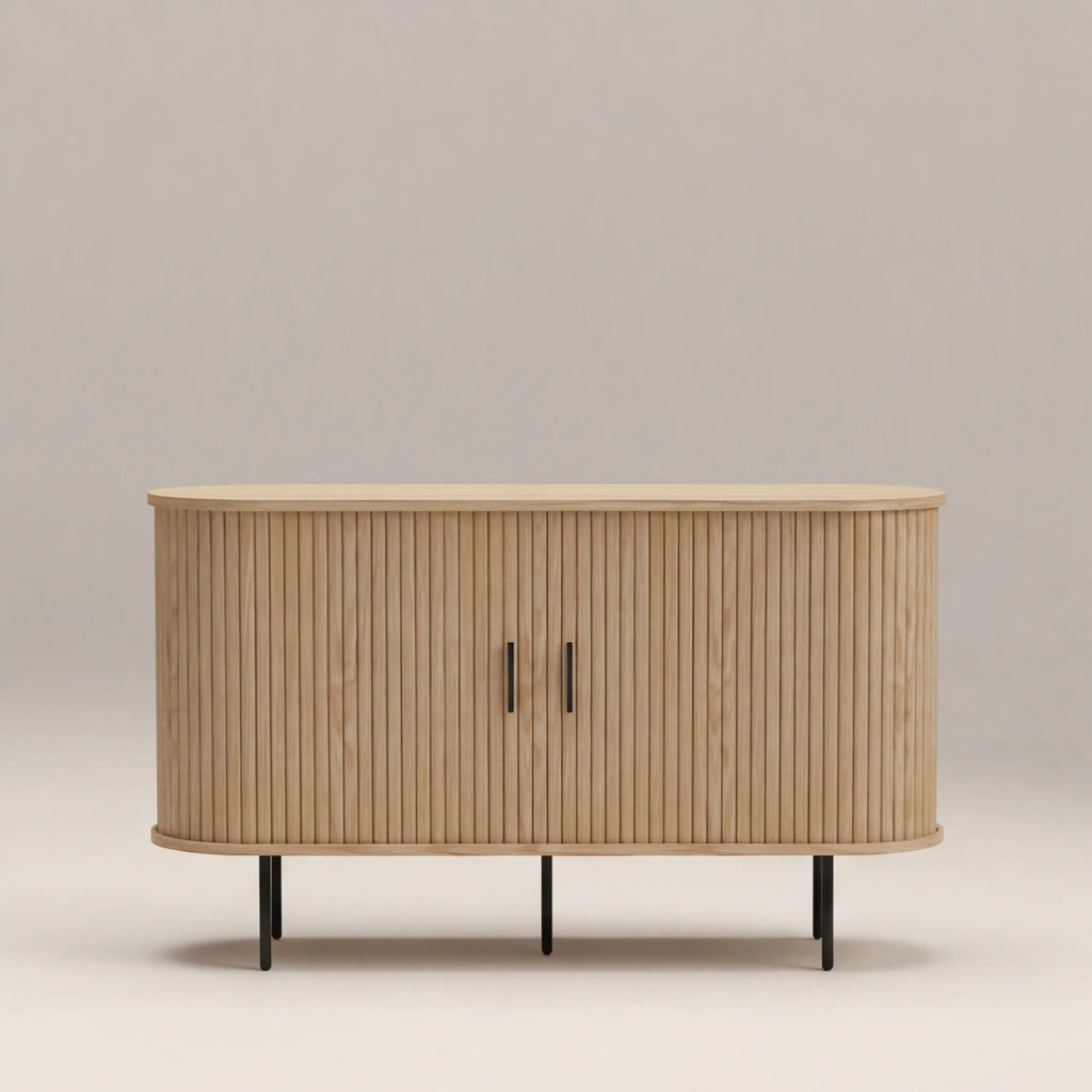 Mika Wooden Sideboard | Oak & Black