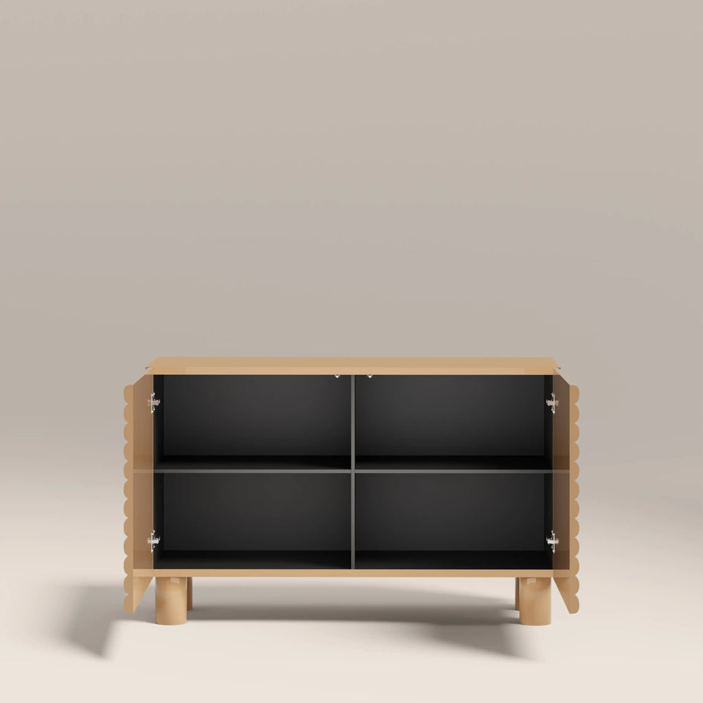 Raphael 2 Door Sideboard | High Gloss Taupe