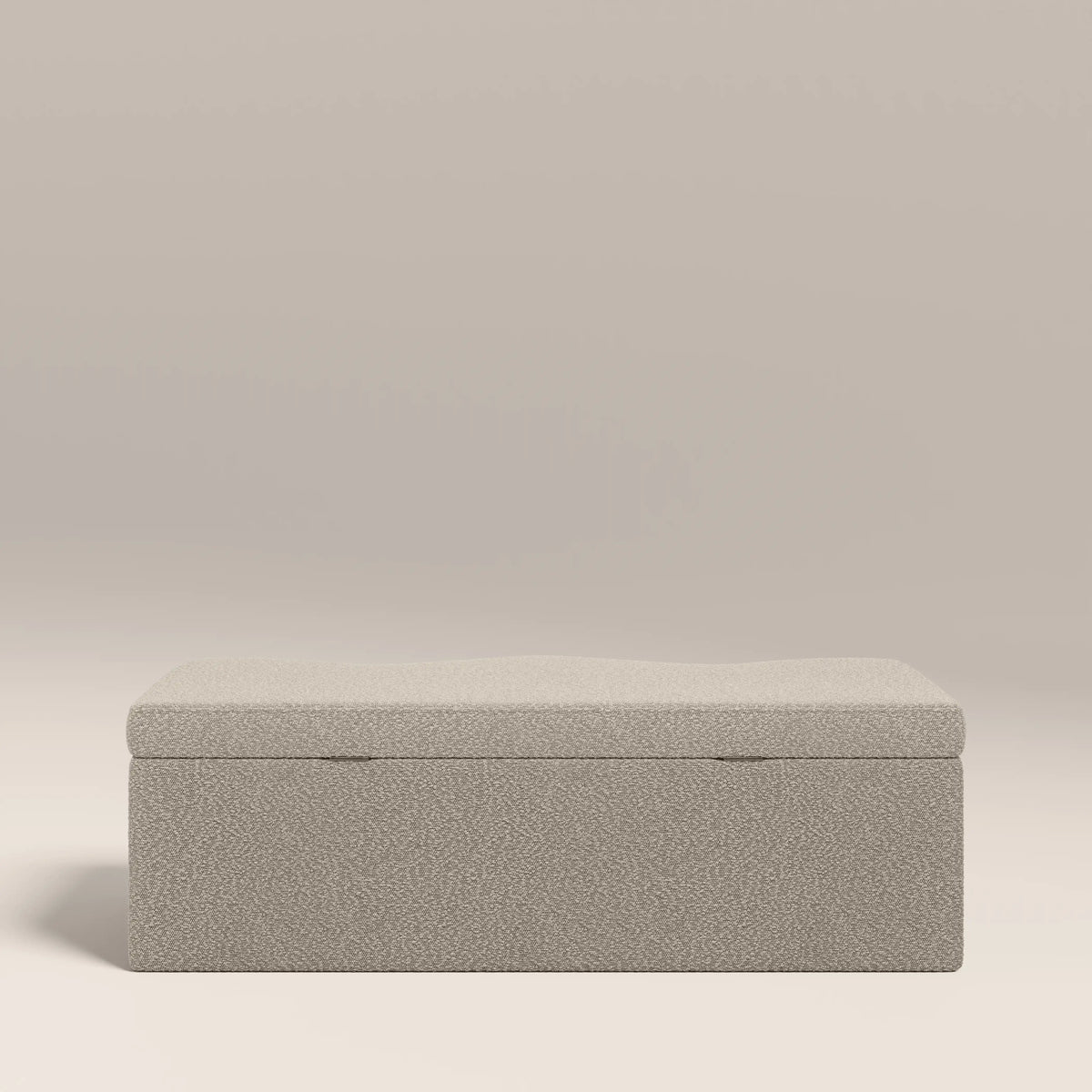 Ivan Storage Ottoman | Speckled Stone Sustainable Boucle