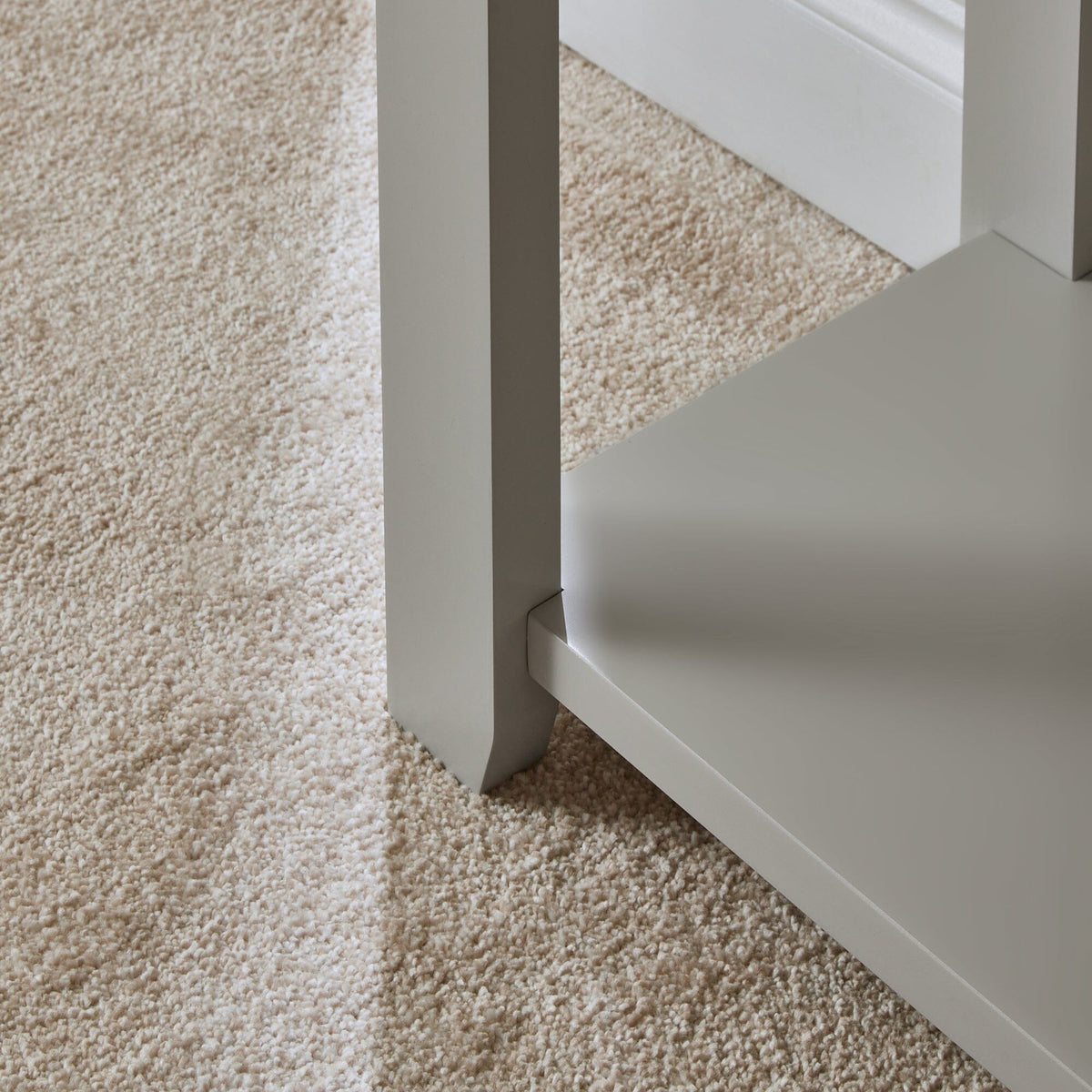 Chatsworth Linen Grey 2 Drawer Console Table - 120cm