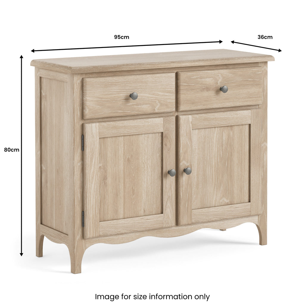 Celine Washed Oak Small Sideboard