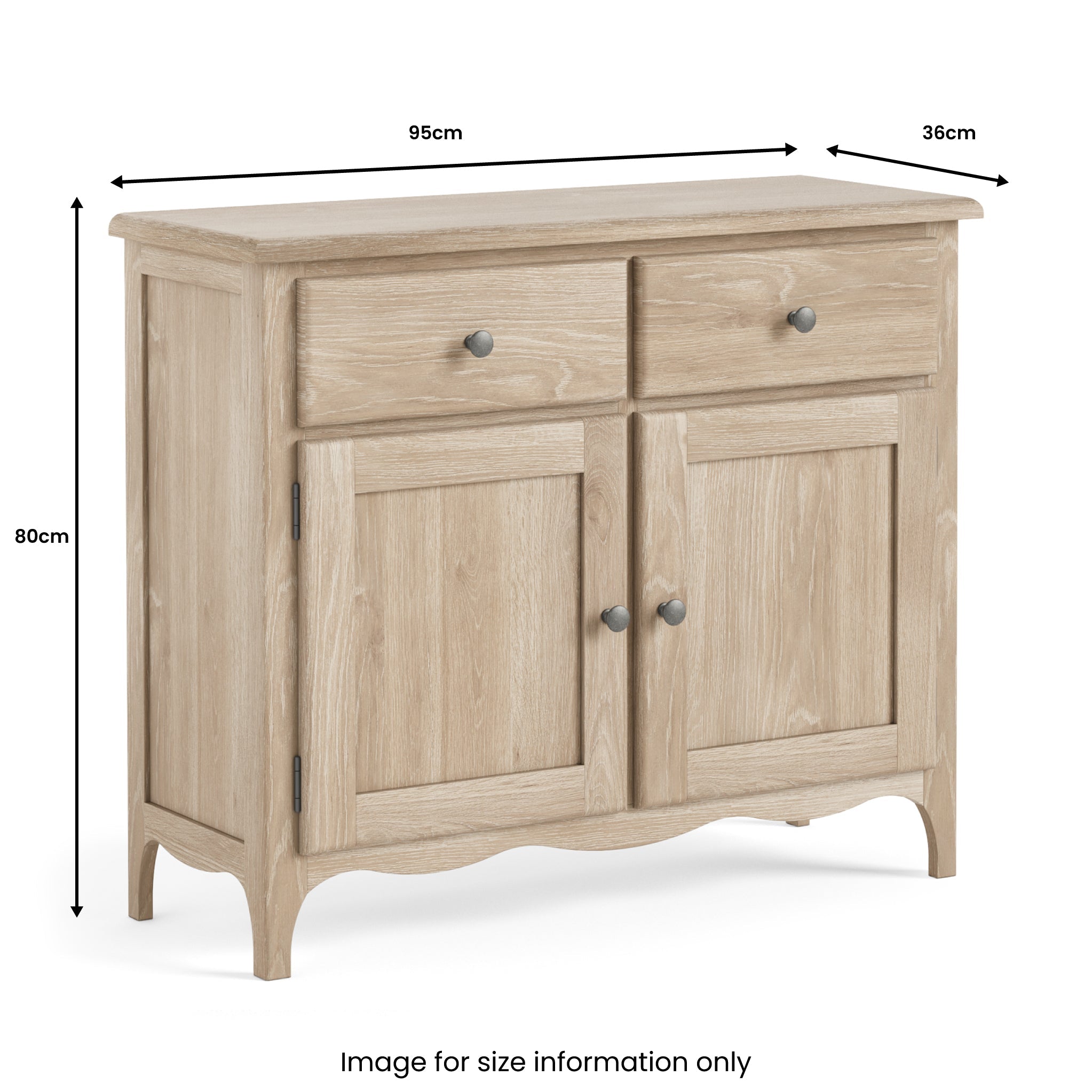Celine Washed Oak Small Sideboard