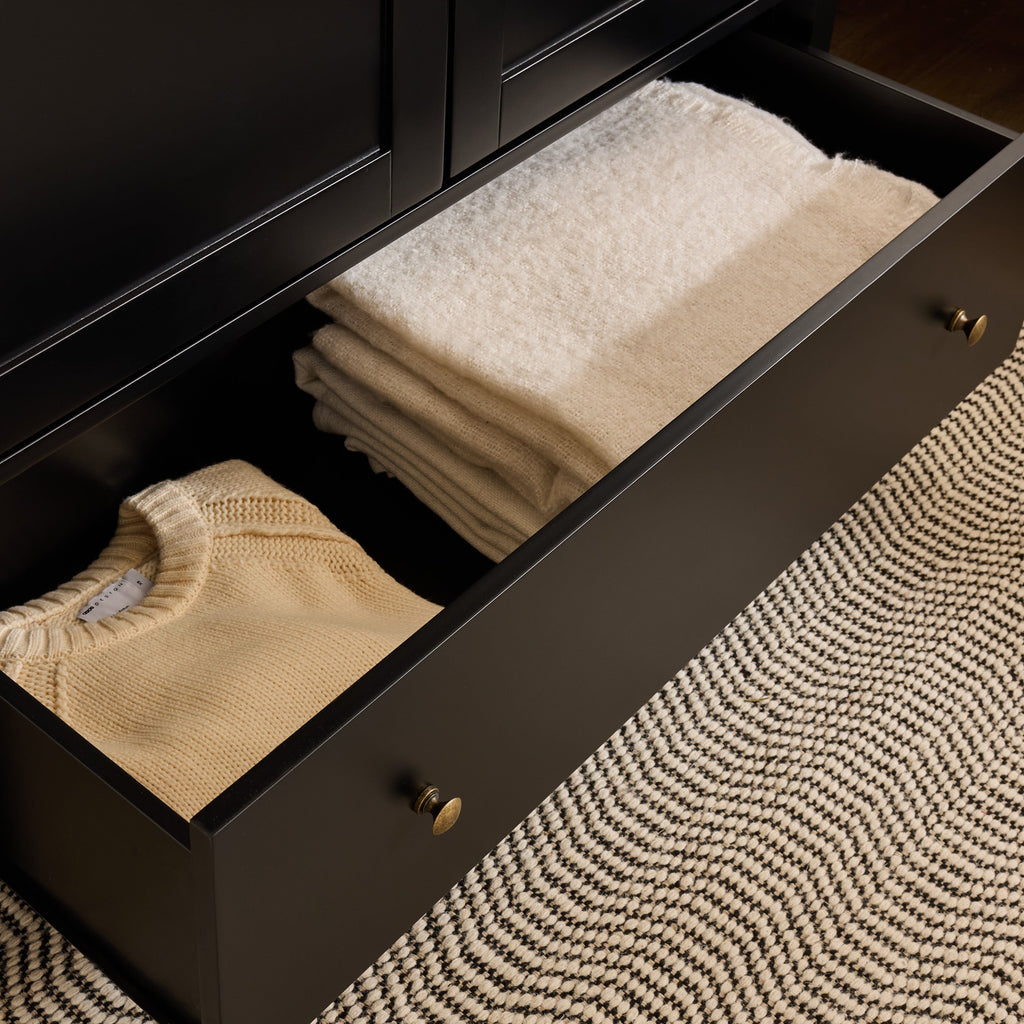 Charlie Double Wardrobe - Black