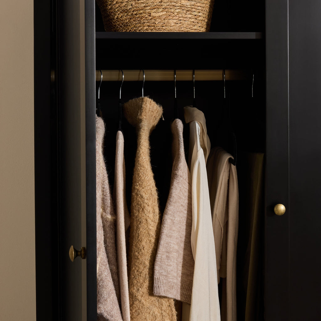 Charlie Double Wardrobe - Black