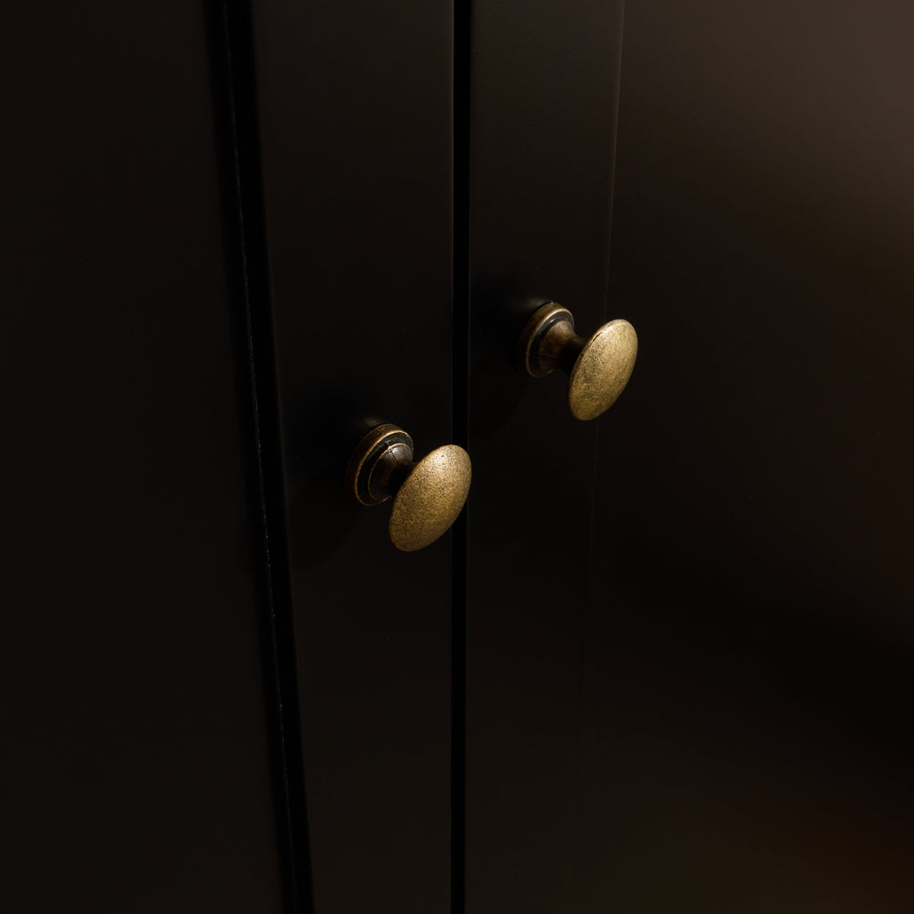 Charlie Double Wardrobe - Black