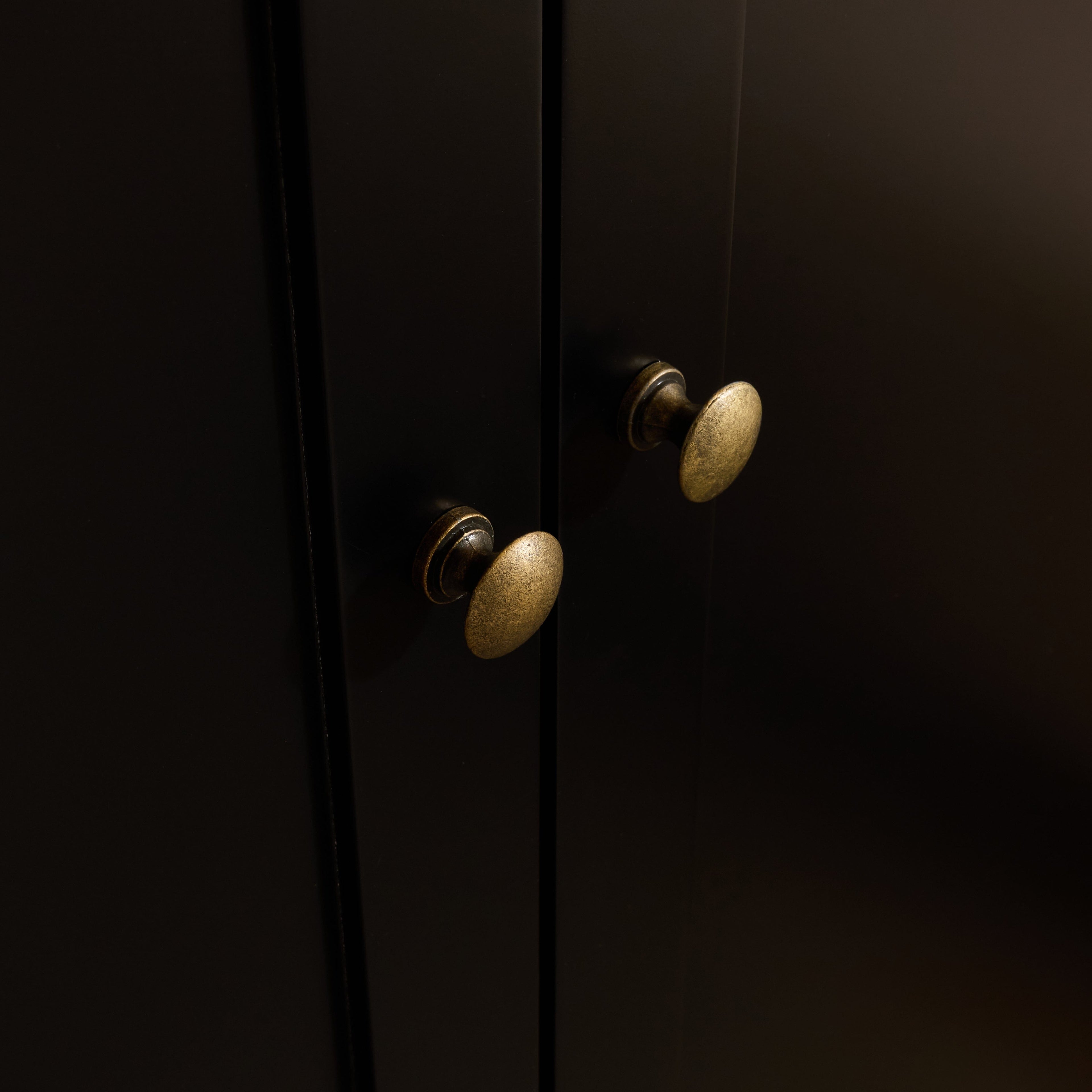 Charlie Double Wardrobe - Black