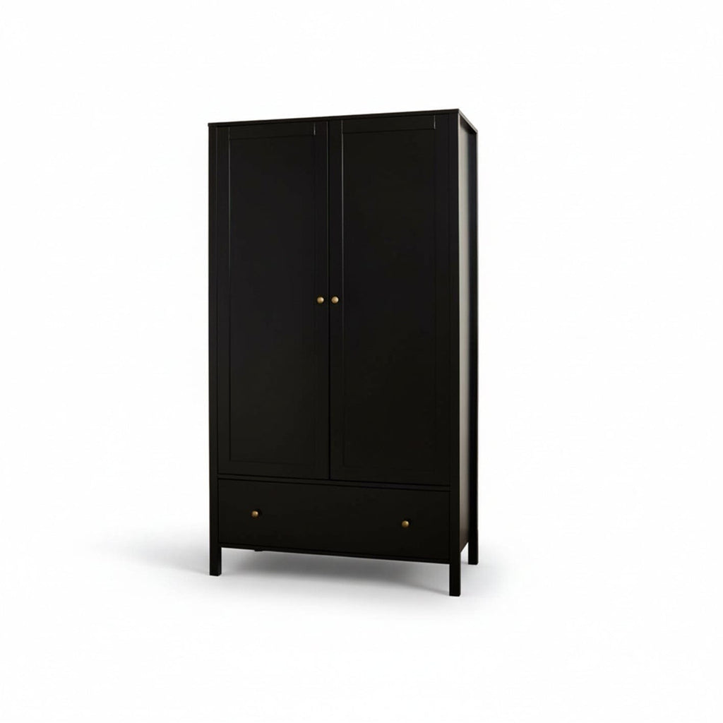 Charlie Double Wardrobe - Black