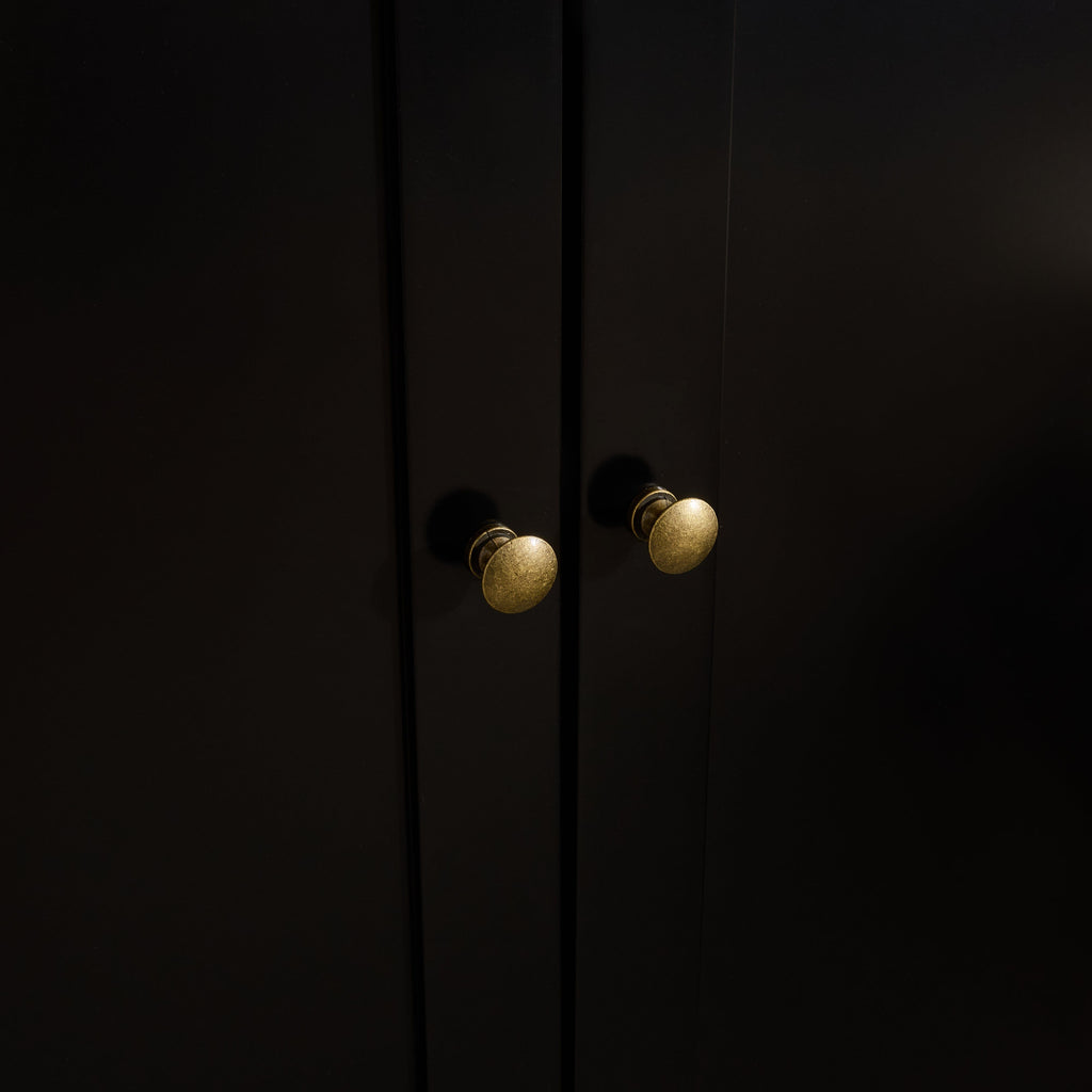 Charlie 3 Door Wardrobe - Black