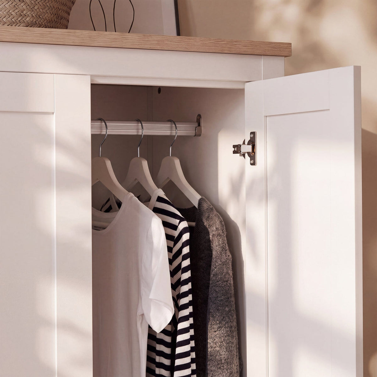 Bampton Double Wardrobe - Alabaster White