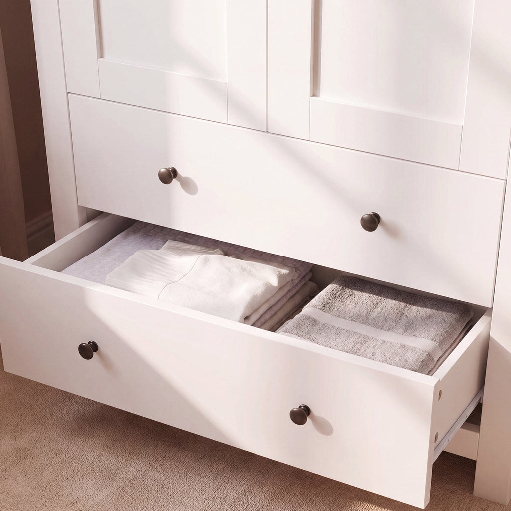 Bampton Double Wardrobe - Alabaster White