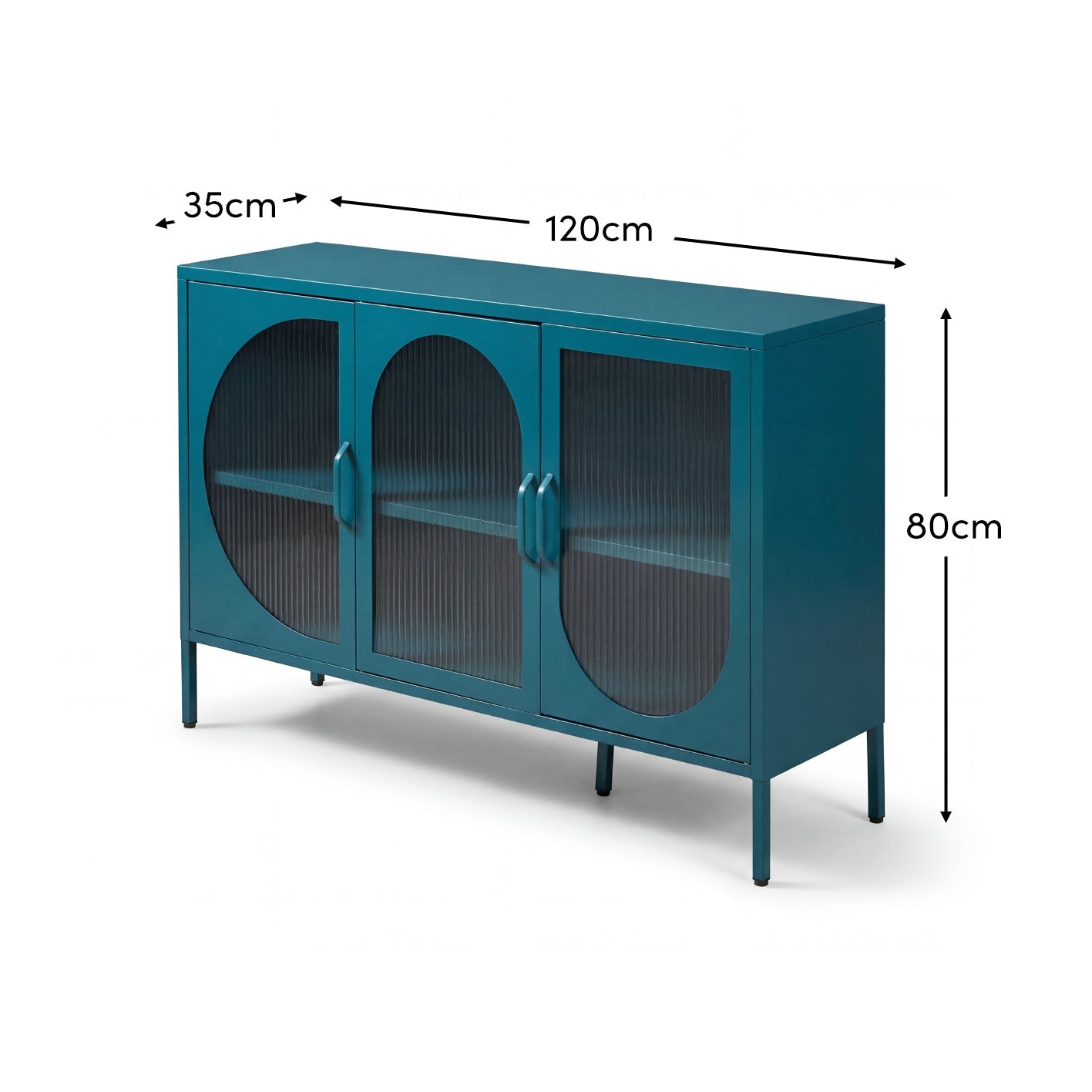 Conan 3 Door Sideboard - Lagoon Teal