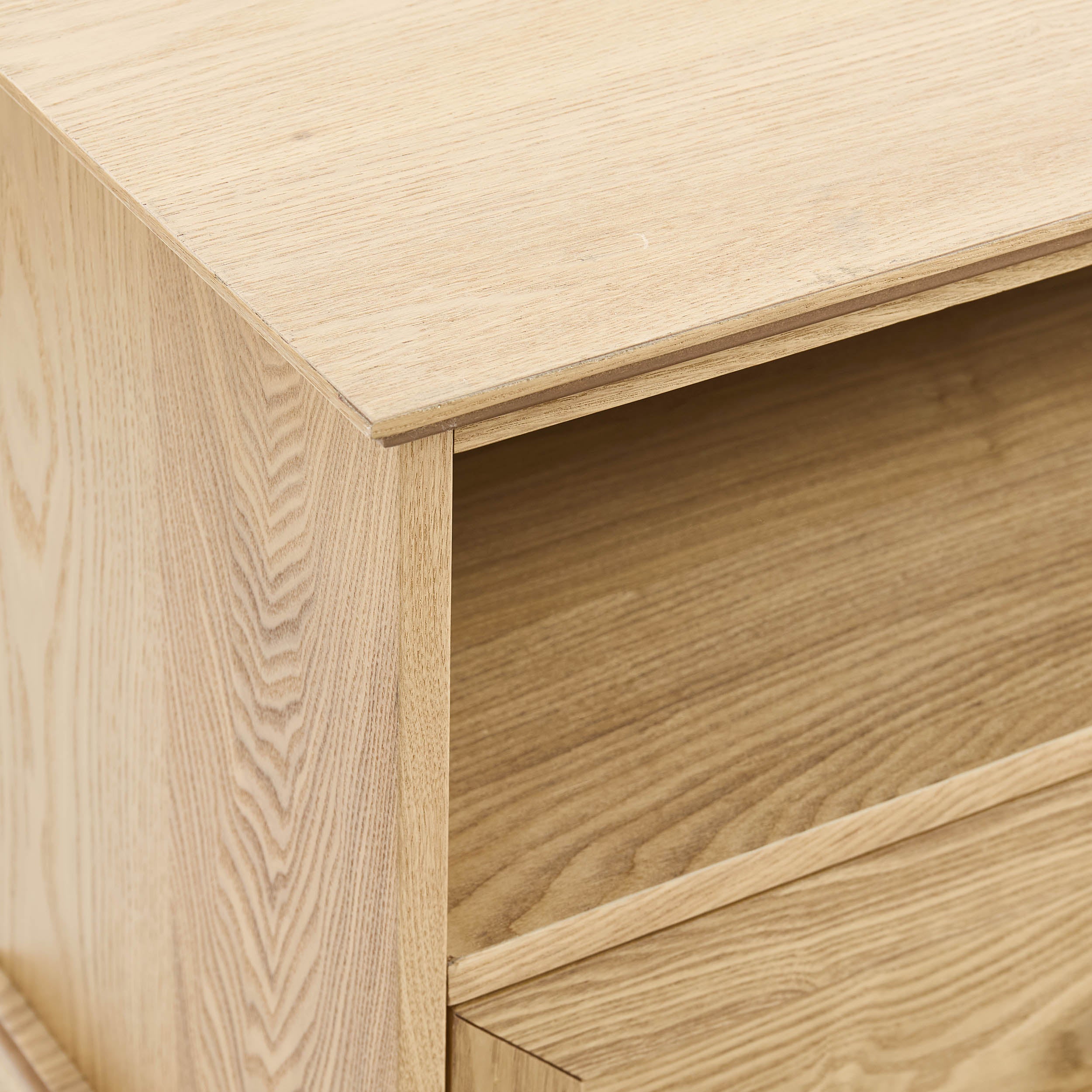 Ruby Corner TV Unit for TVs up to 55"- Light Wood