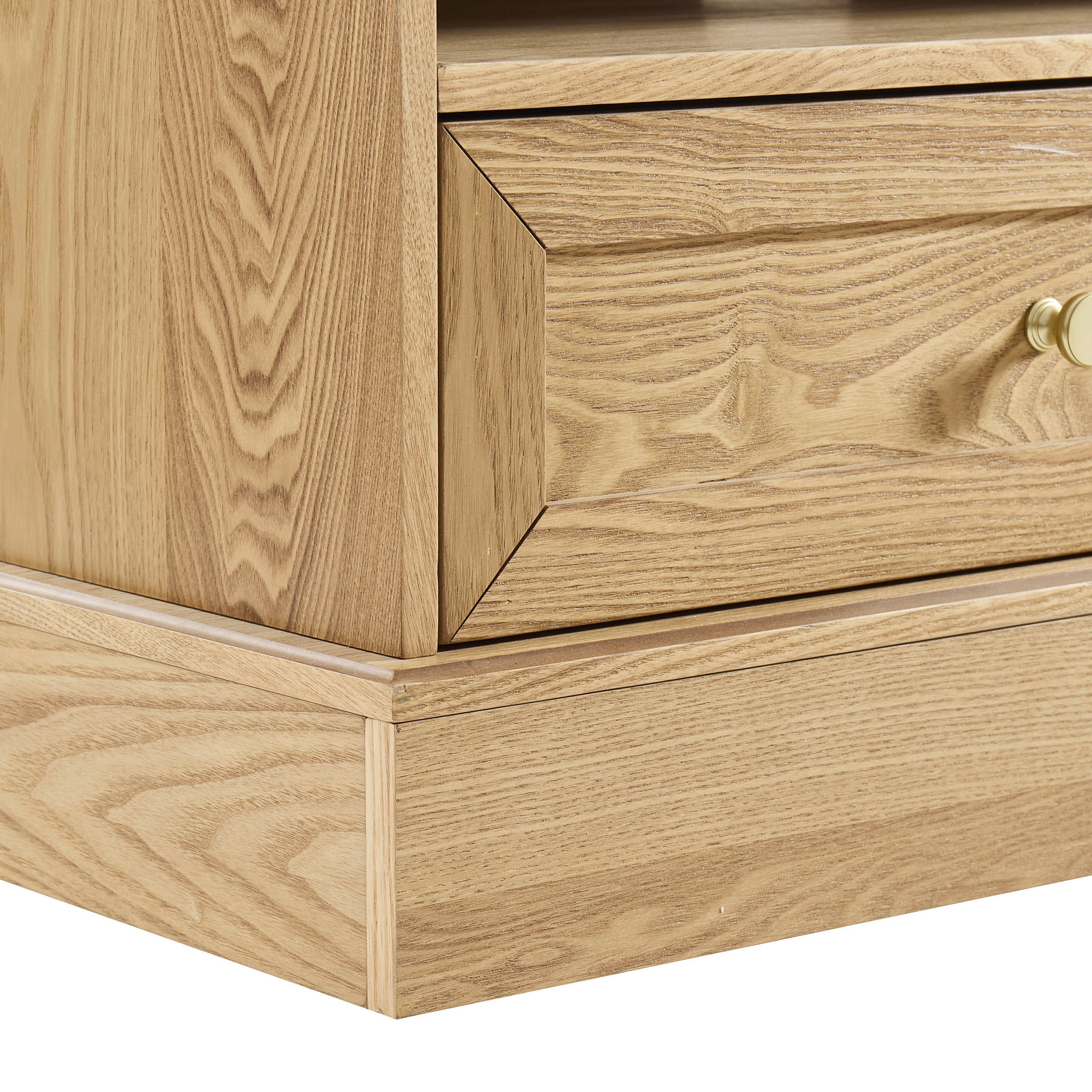 Ruby Corner TV Unit for TVs up to 55"- Light Wood