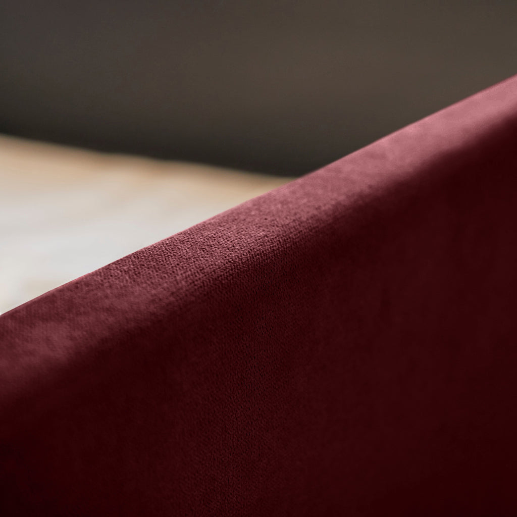 Finola King Ottoman Bed - Burgundy Red