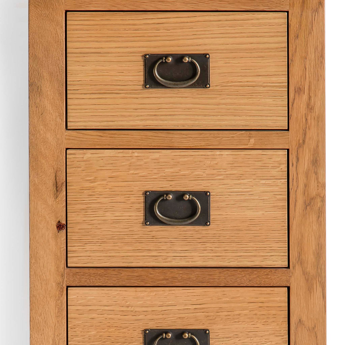 Surrey Oak 5 Drawer Tallboy Chest
