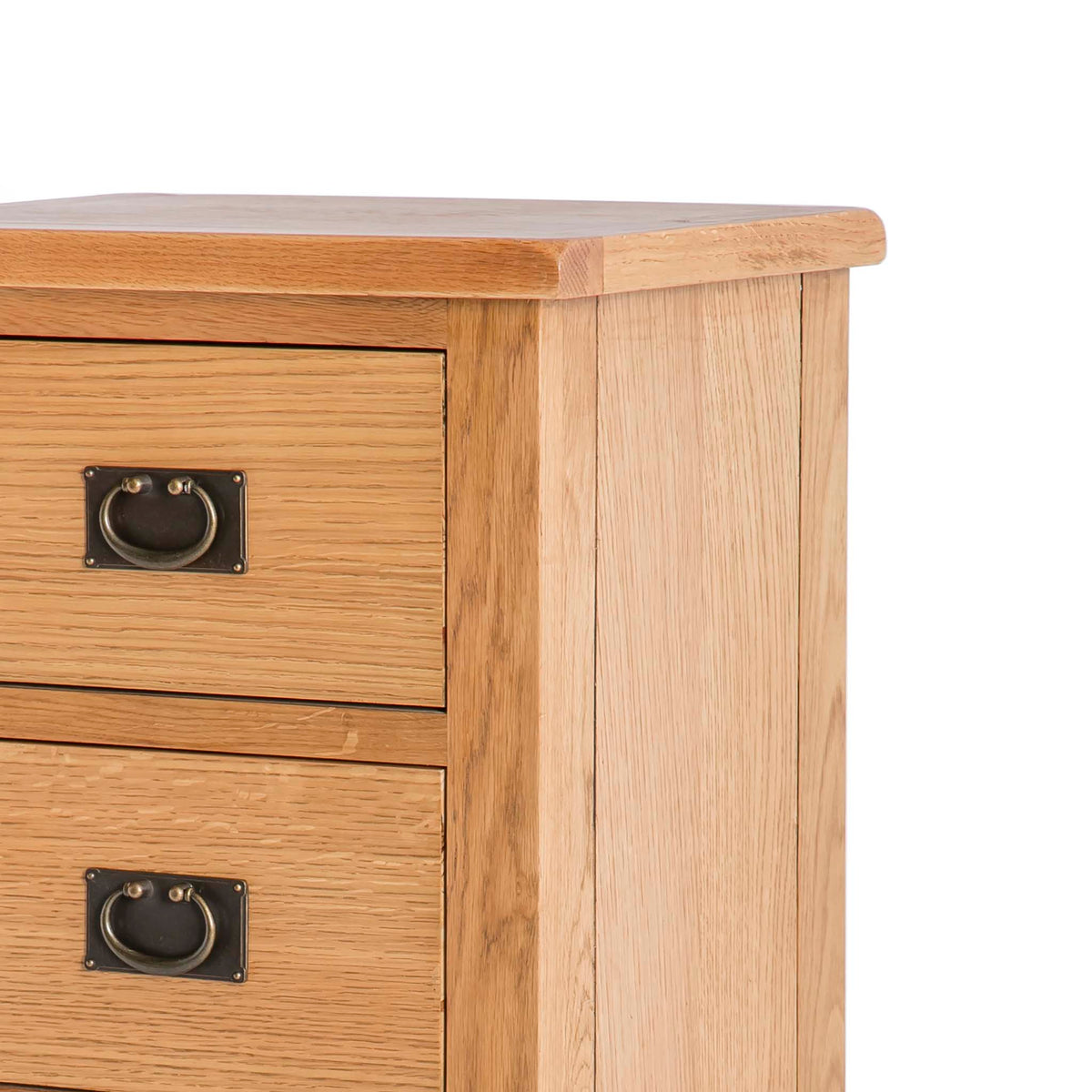 Surrey Oak 5 Drawer Tallboy Chest