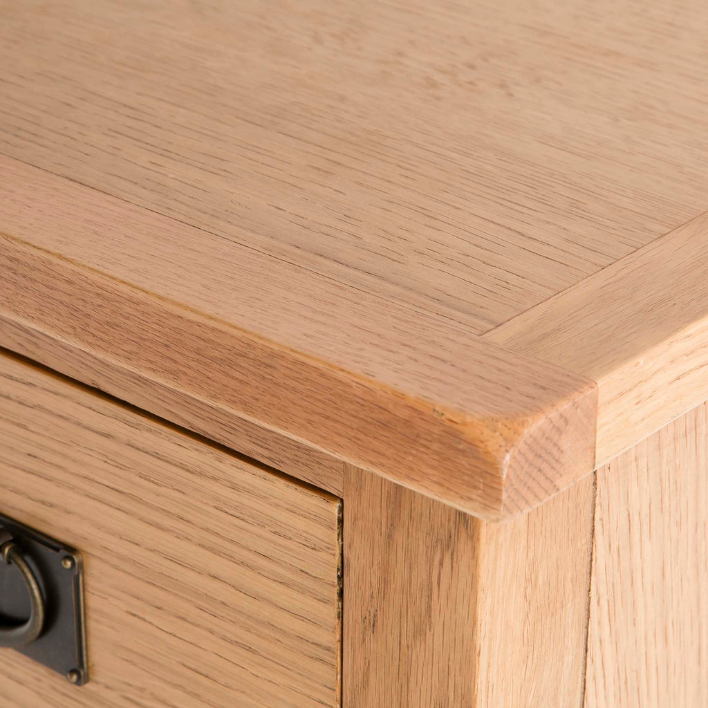 Surrey Oak 5 Drawer Tallboy Chest