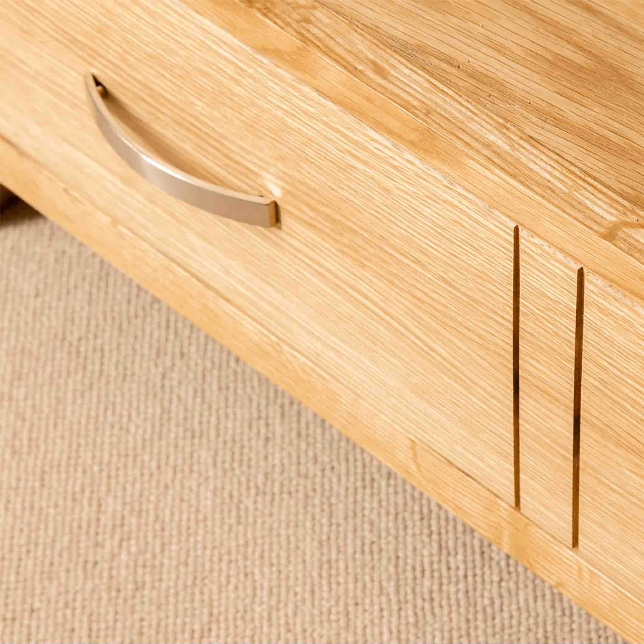 London Oak Corner TV Stand