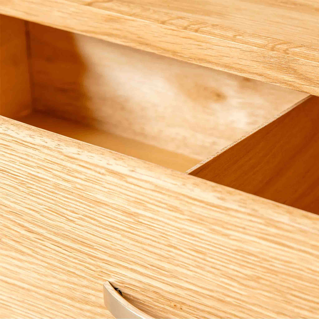 London Oak Corner TV Stand