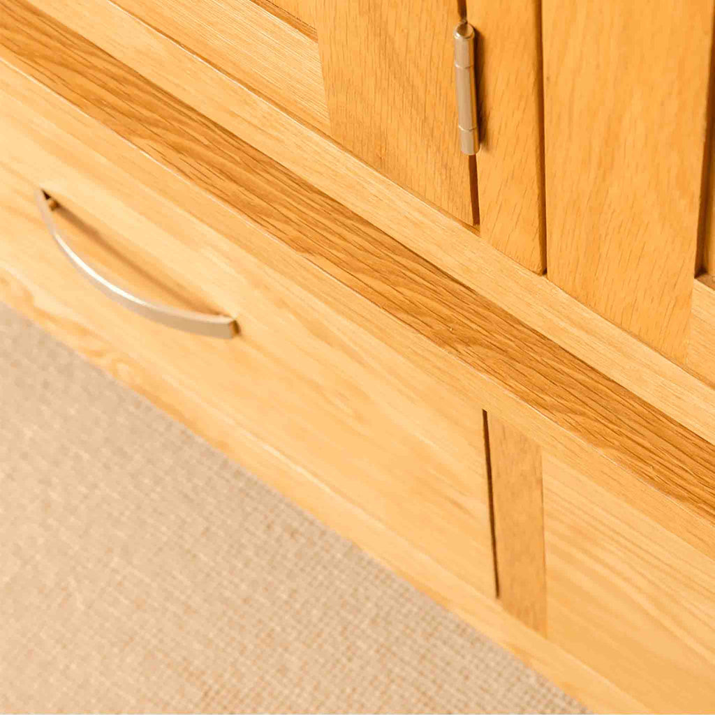 London Oak Triple Wardrobe & Drawers