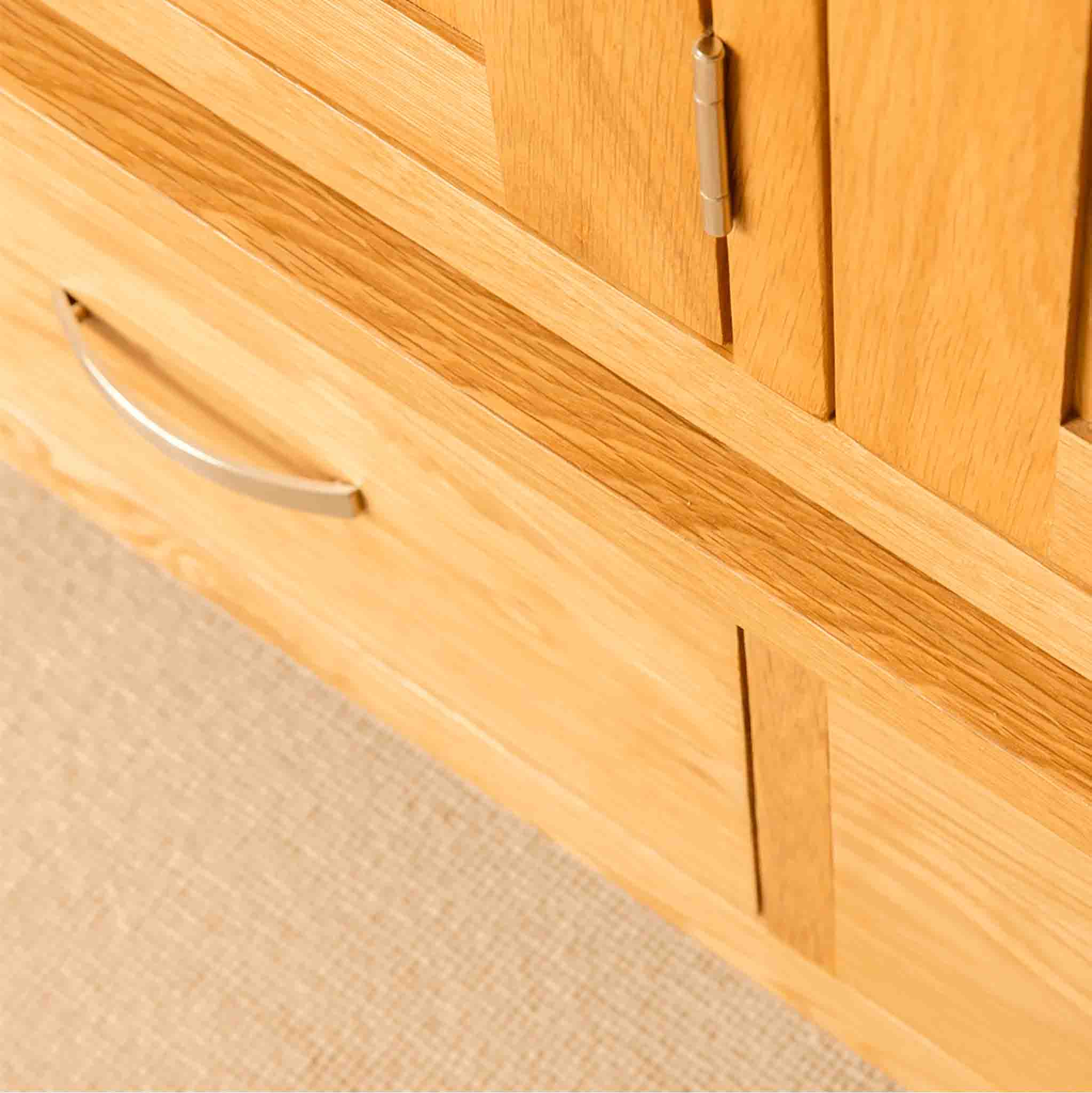 London Oak Triple Wardrobe & Drawers