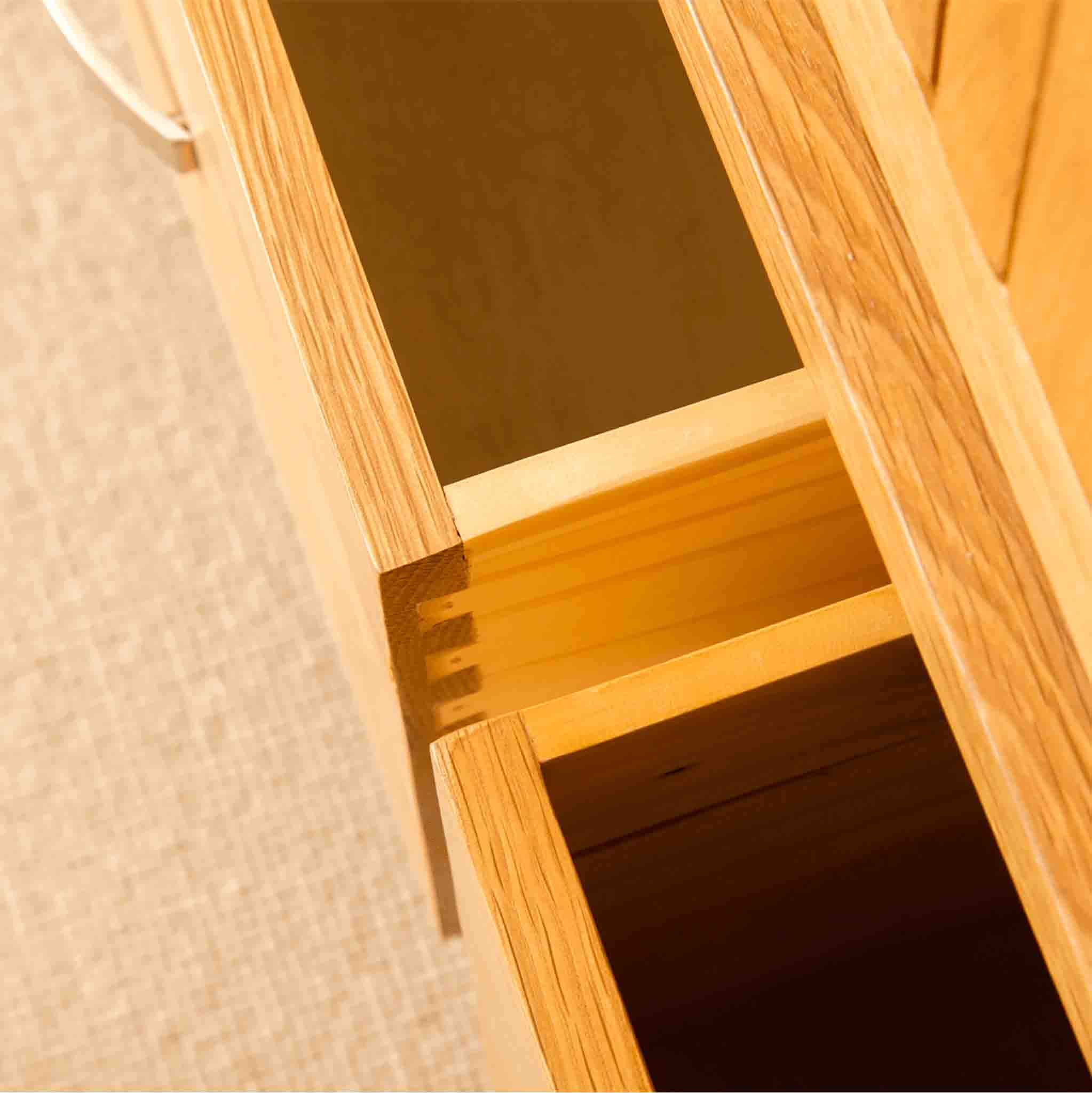 London Oak Triple Wardrobe & Drawers