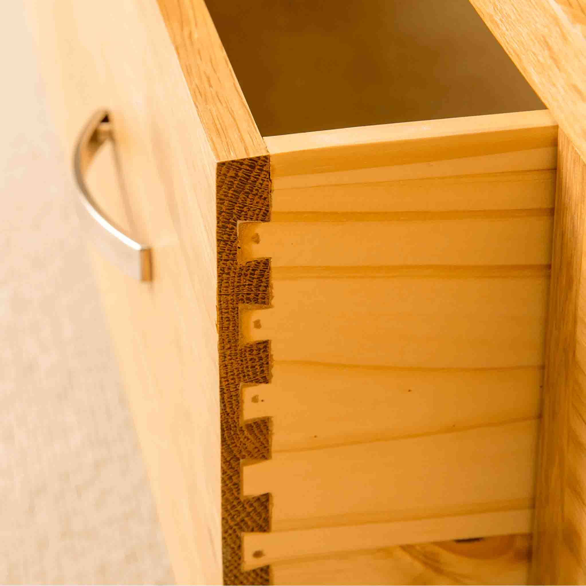 London Oak Triple Wardrobe & Drawers