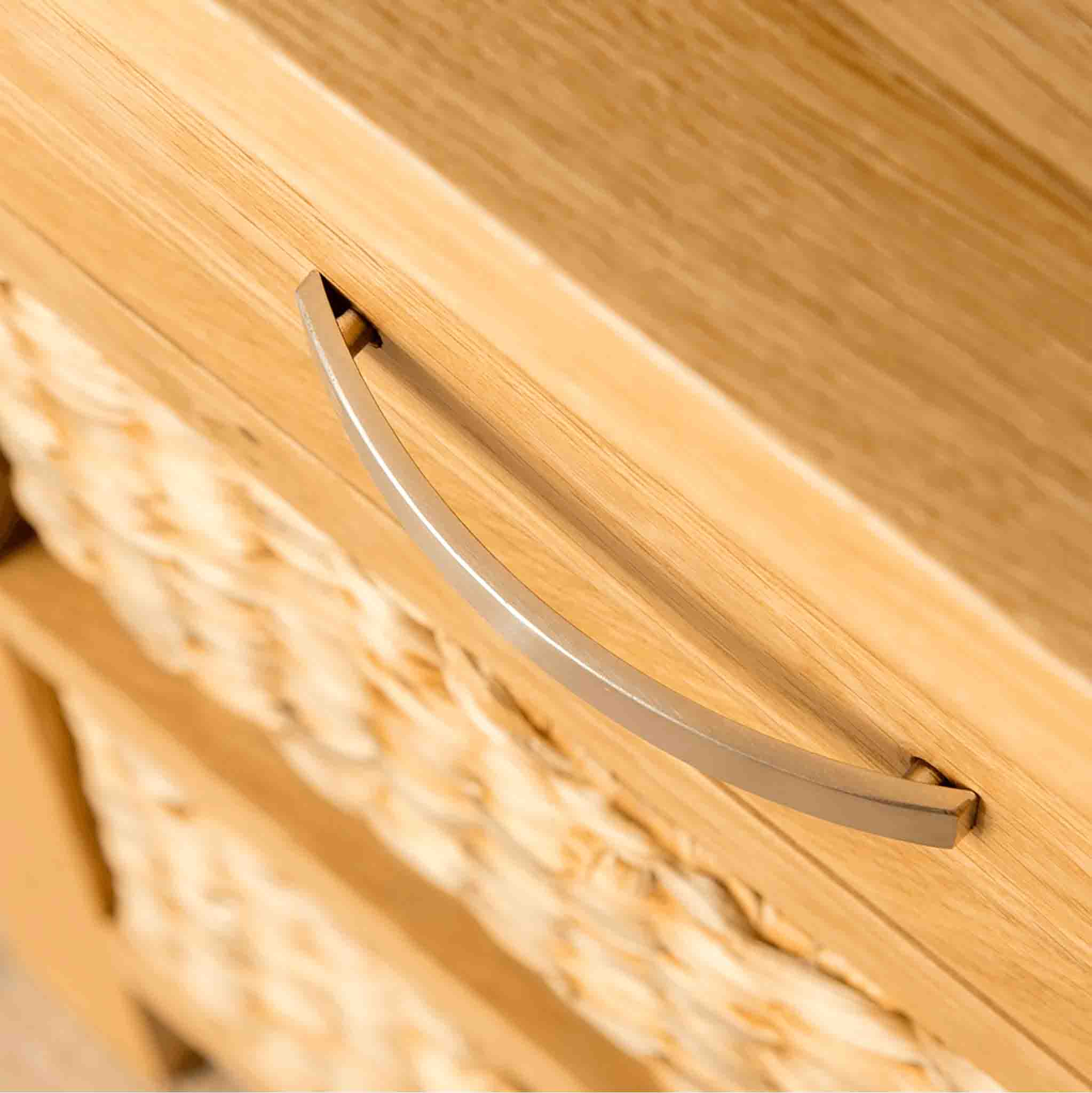London Oak Console Table with Baskets