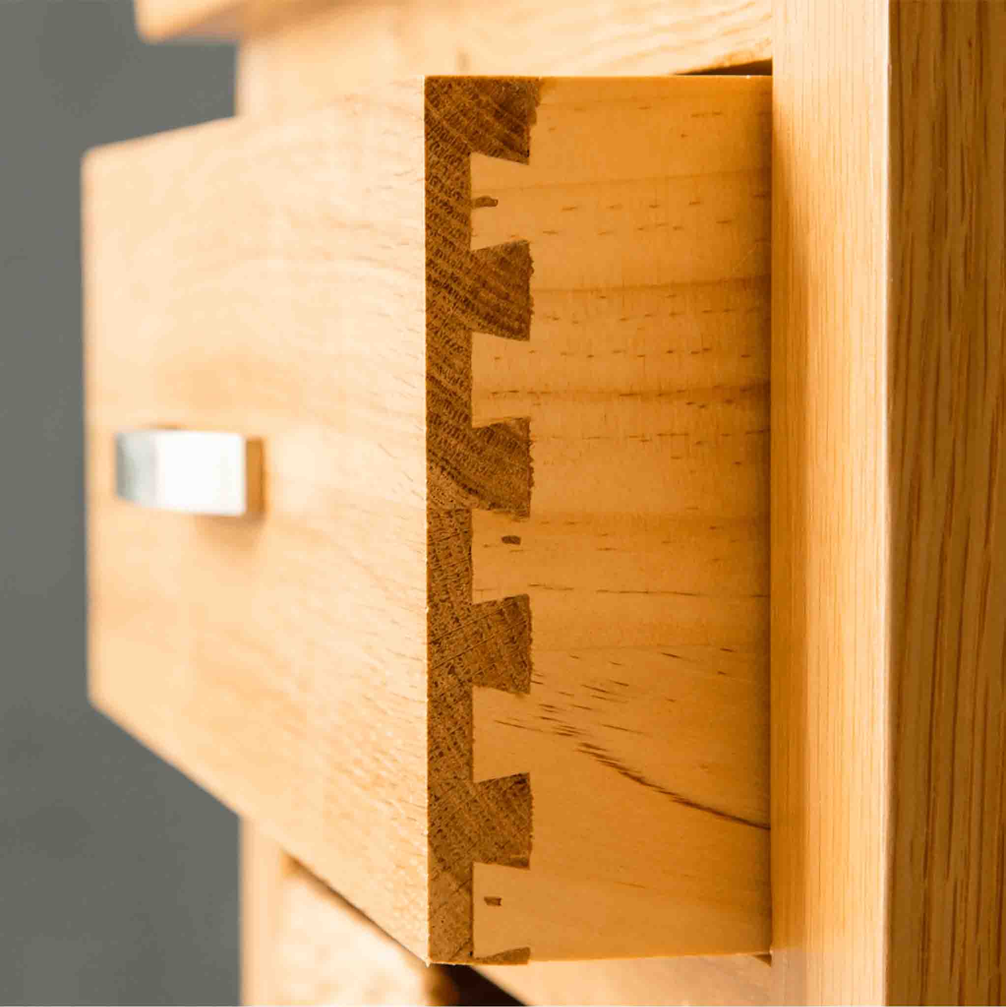 London Oak Telephone Table with Baskets